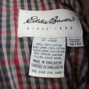 Eddie Bauer Jackets & Coats - EDDIE BAUER Down JACKET Coat RED Leather Eddie Bauer Jackets & Coats - EDDIE BAUER Down JACKET Coat RED Leather